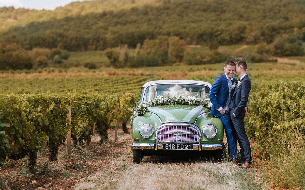 Julian and Maxime at Château de Trouhans, Destination